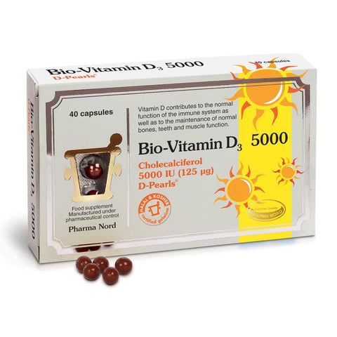 Pharma Nord Bio-Vitamin D3 5000IU (125ug) 40 Capsules