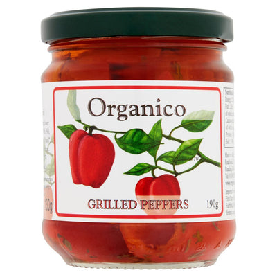 Organico Grilled Peppers in Olive Oil 190g (Pack of 5)