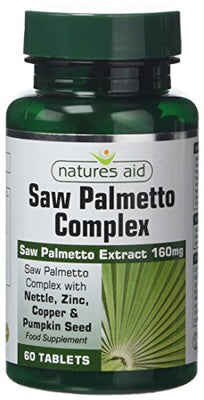 Natures Aid Saw Palmetto Complex for Men 60 Tabs
