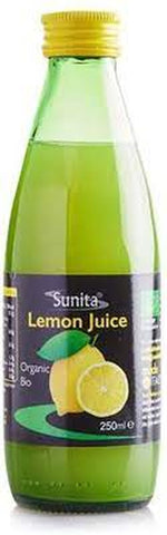 Sunita Organic Lemon Juice 250ml (Pack of 6)