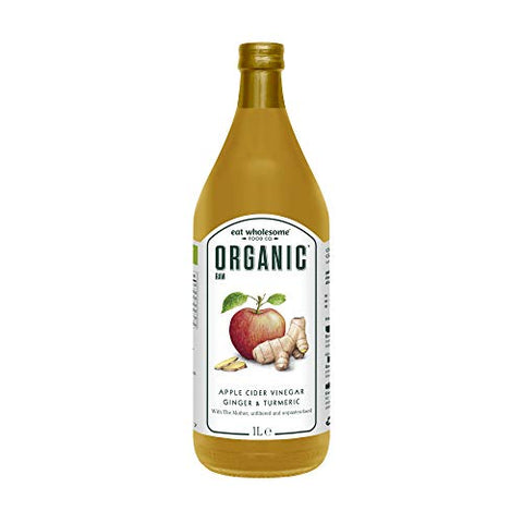 Eat Wholesome Organic Raw Apple Cider Vinegar With Ginger Turmeric & Chill 1L