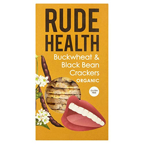 Rude Health Organic Buckwheat & Black Bean Gluten Free Crackers 120g