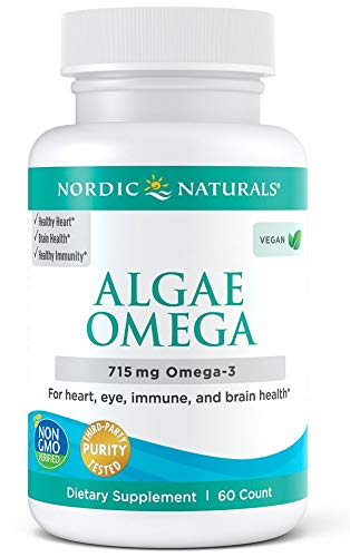 Nordic Naturals Algae Omega 715mg Omega 3 60 softgels