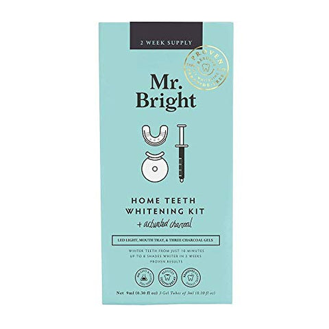 Mr Bright Charcoal Teeth Whitening Kit with Activated Charcoal