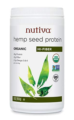 Nutiva Hemp Protein Powder + Fiber 454g