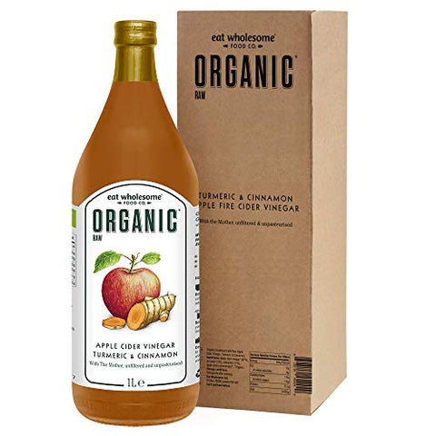 Eat Wholesome Organic Raw Apple Cider Vinegar With Turmeric & Cinnamon 1L