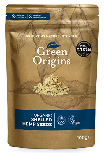 Green Origins Organic Raw Shelled Hemp Seeds 100g
