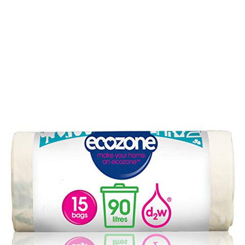 Ecozone Biodegradable Bin Liners 90L 15