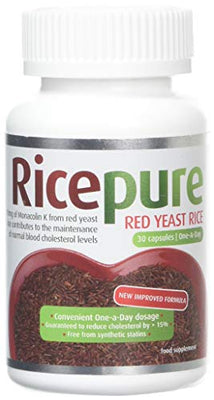 Rice Pure Red Rice Yeast Capsules Pack of 30