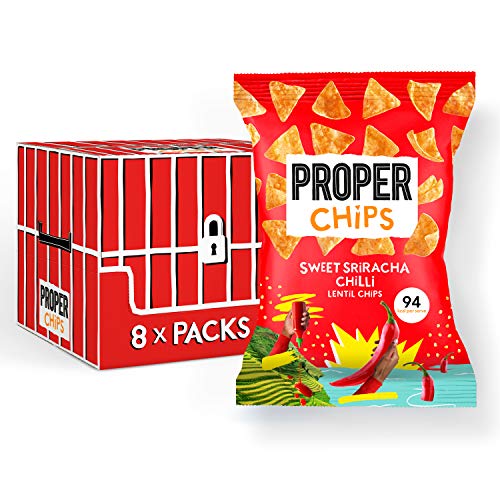 Properchips Sweet Sriracha & Chili Sharing 85g (Pack of 8)