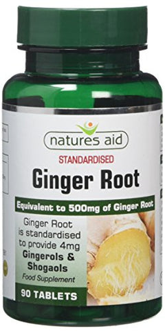 Natures Aid Ginger Tablets 500mg Pack of 90