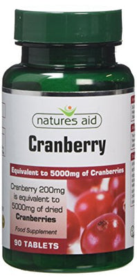 Natures Aid Cranberry - 200mg (5000mg equiv) 90 Tabs