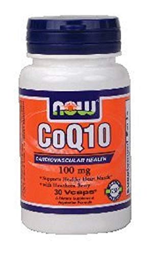 NOW Foods CoQ10 with Hawthorn Berry, 100mg 30 vcaps