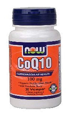 NOW Foods CoQ10 with Hawthorn Berry, 100mg 30 vcaps
