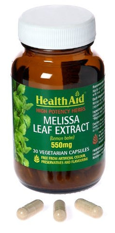 HealthAid Melissa Leaf (Lemon Balm) 30vegicaps