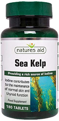 Natures Aid Kelp with Calcium Tablets 187mg Pack of 180