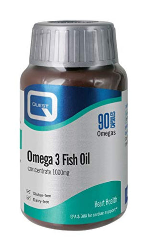 Quest Omega 3 Fish Oil 1000mg 90 Capsules