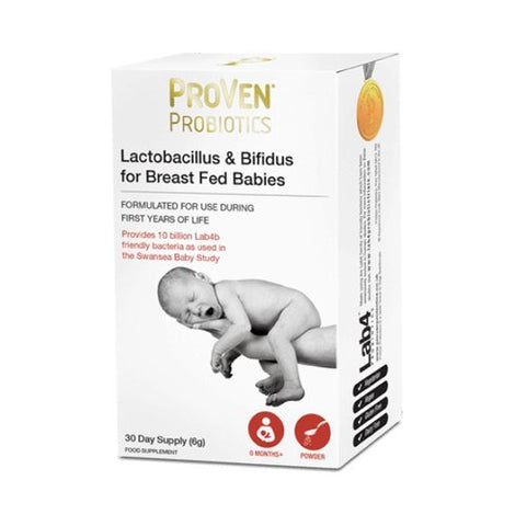 Proven Probiotics Lactobacillus & Bifidus for Breast Fed Babies 6g 30 days supply