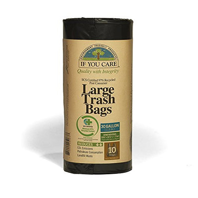 If You Care 89% Recycled 30 Gallon Trash Bags 10 Pack