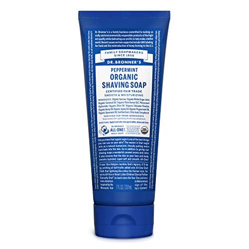 Dr Bronner Org Peppermint Shaving Gel 208ml