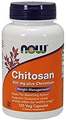 NOW Foods Chitosan, 500mg Plus Chromium 240 vcaps