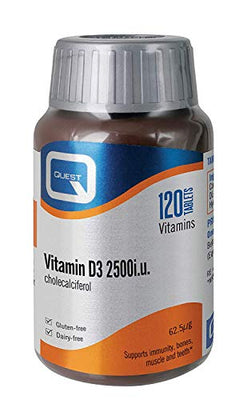 Quest Vitamin D3 2500iu 120 Tablets