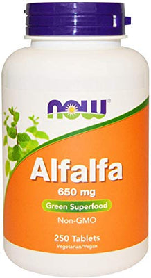 NOW Foods Alfalfa, 650mg 250 tablets