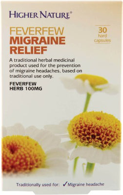 Higher Nature Feverfew Migraine Relief - Pack of 30 Capsules