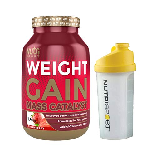 Nutrisport Weight Gain & Free Shaker - Strawberry 1.4kg