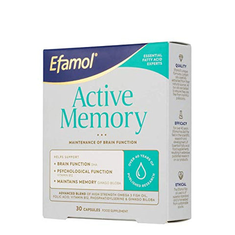 Efamol Brain Active Memory 30 Capsules