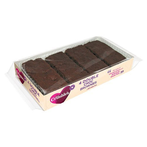 Mrs Crimbles Double Chocolate Brownies 4 Pack
