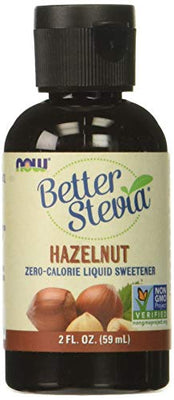 NOW Foods Better Stevia Liquid, Hazelnut 59 ml
