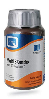 Quest Multi B Complex with 500mg Vitamin C 60 Tablets
