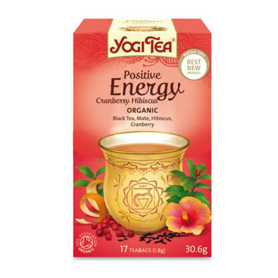 Yogi Tea Organic Positive Energy Cranberry Hibiscus 17bags