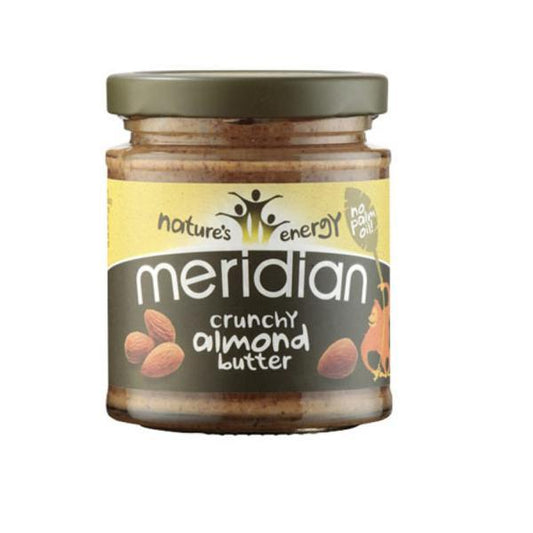 Meridian Foods Almond Butter Crunchy 100% Nuts 170g