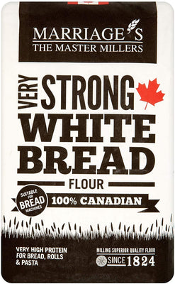 W & H Marriage & Son 100% Canadian Very Strong White Flour 1.5kg (Pack of 5)