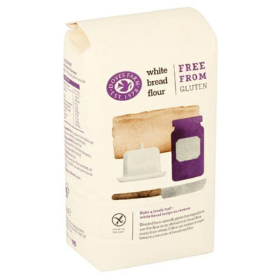 Doves Farm Freee White Bread Flour - Gluten Free 1kg (Pack of 5)