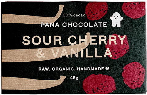 Pana Chocolate Pana Organic Sour Cherry & Vanilla 45g