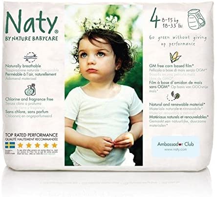 Naty by Nature Babycare Nappy Pants - Maxi Size 4 (18-33lbs) 22s
