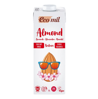Ecomil Organic Sugar Free Natural Almond Drink, 1 Litre
