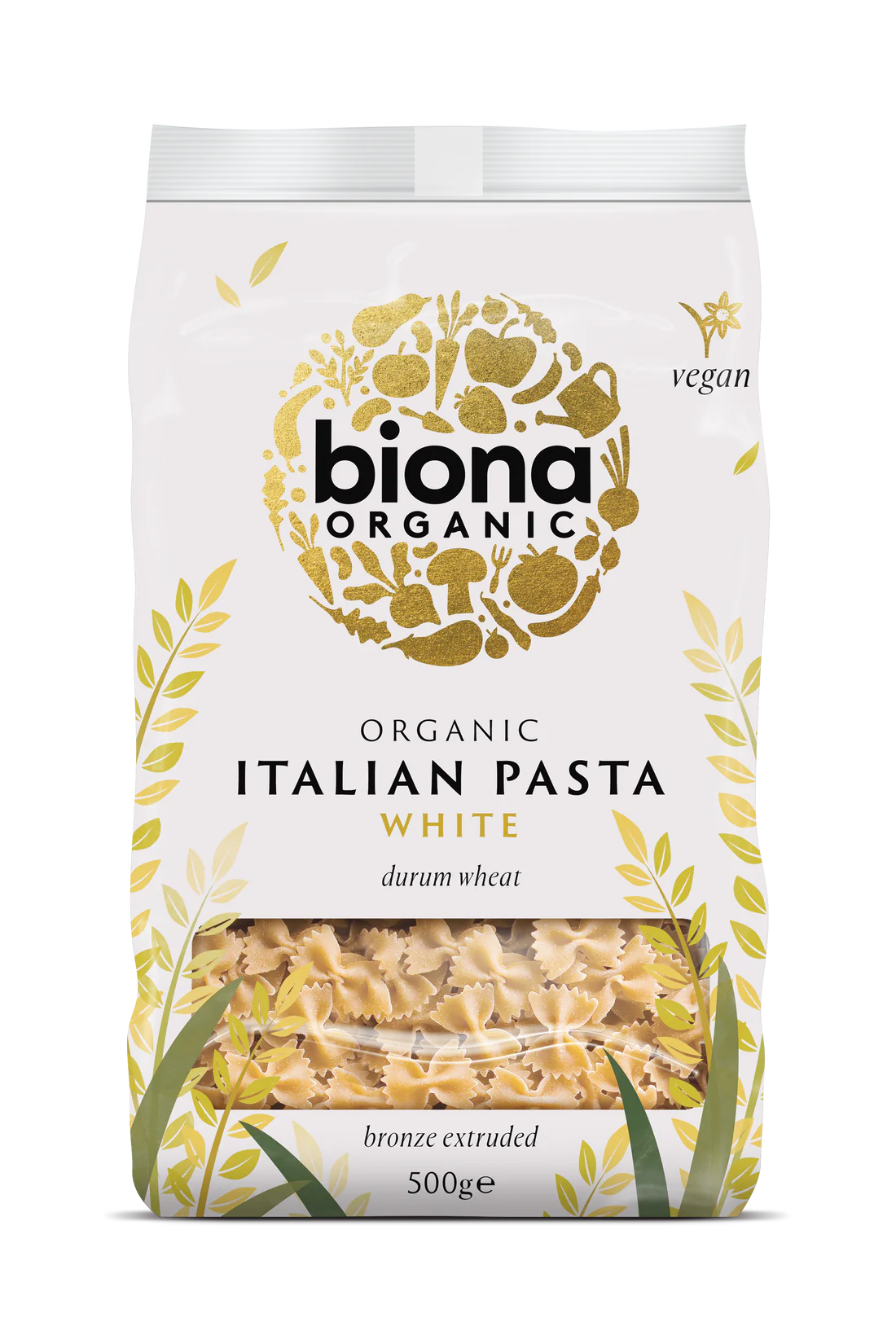 Biona White Farfalline (mini bow ties) Organic 500g (Pack of 12)