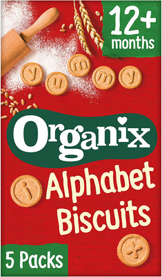 Organix Organic Alphabet Biscuits 5x25g