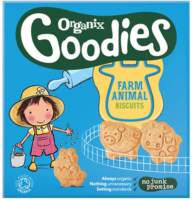 Organix Organic Animal Biscuits 100g (Pack of 5)