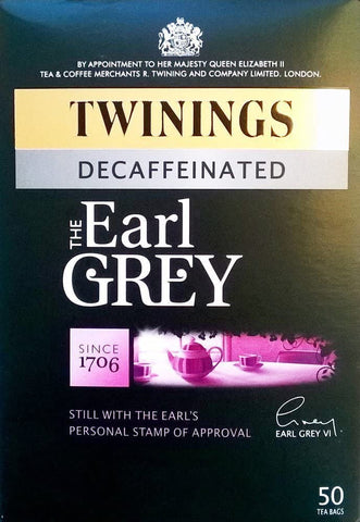 Twinings Earl Grey - Decaffeinated 50 Tea Bags (Pack of 4)