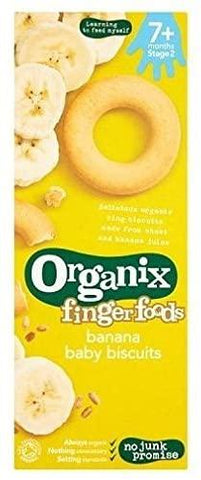 Organix Organic Baby Ring Biscuits Banana 54g (Pack of 5)