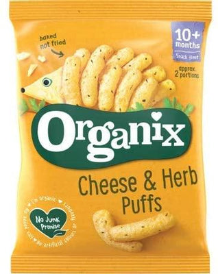 Organix Organic Cheese & Herb Puffs 15g (Pack of 6)