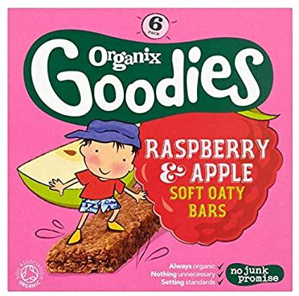 Organix Organic Raspberry & Apple Cereal Bar 6x30g