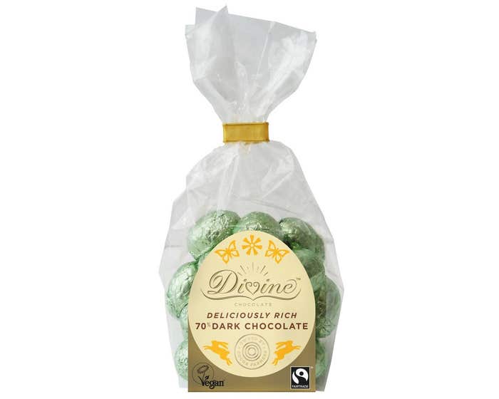 Divine Chocolate Fair Trade Dark Chocolate Mini Eggs 152g