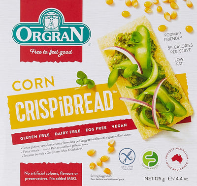 Orgran - Gluten Free Toasted Corn Crispbread 125g