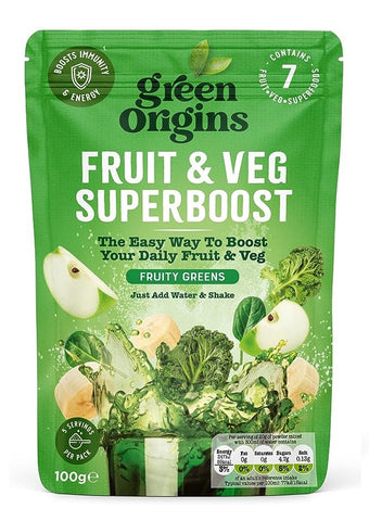 Green Origins Fruit Green Superboost 100g (Pack of 8)